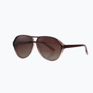 Phoenix Retro Aviator Sunglasses - Brown
