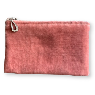 Silk Velvet Coin Purse: Black