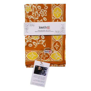 Hand Dyed Batik Bandana - Scarlet Sunset