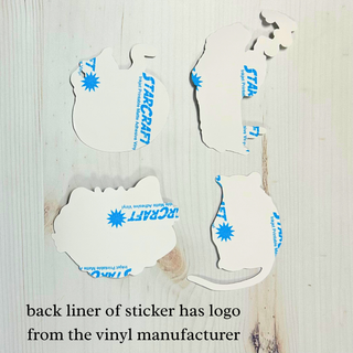 California Sister Butterfly Matte Vinyl Sticker