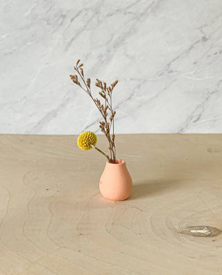 Miniature Concrete Bud Vases | Teal