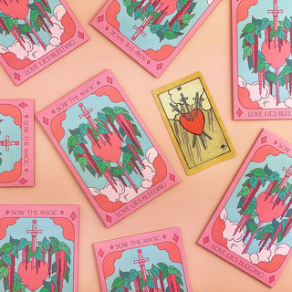 Love Lies Bleeding Tarot Garden + Gift Seed Packet