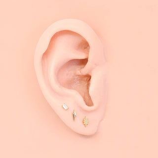 Starburst Stud Earrings - Gold
