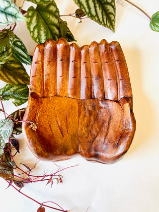 Carved Wood Gratitude Hands