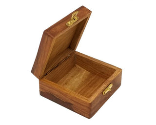 Brass Cross Inlay Wooden Box