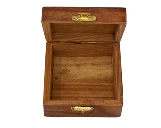 Brass Cross Inlay Wooden Box