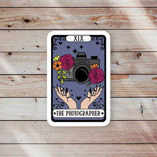 The Photographer Tarot Card Reader - Sticker