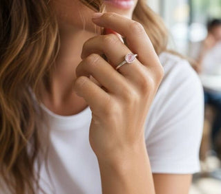 Tourmaline Abstract Ring in Sterling Silver