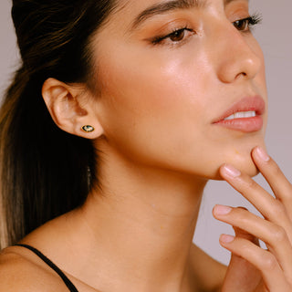 Opal Marquise Post Earrings