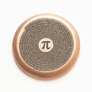 Pizza Pi Coin in Copper with Tiny Pizza Box