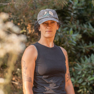 Datura Embroidered Ball Cap Herbalist Plant Lover