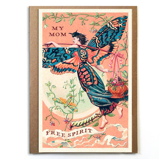 My Mom, Free Spirit Unique and Original Mother's Day Card