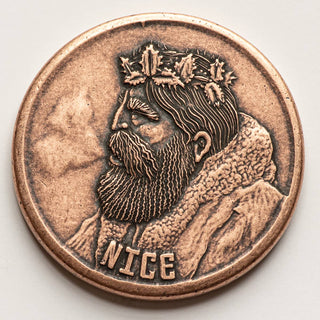 Naughty or Nice Copper Decision Maker Keepsake token