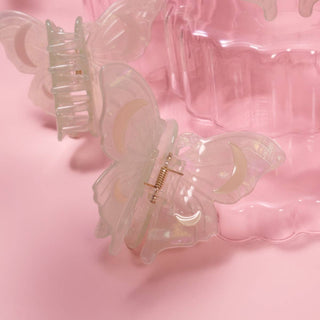 Lunar Moth Hair Claw with Crescent Moons