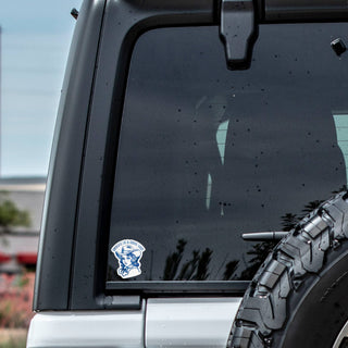 Crying Cowgirl Retro Vinyl Sticker