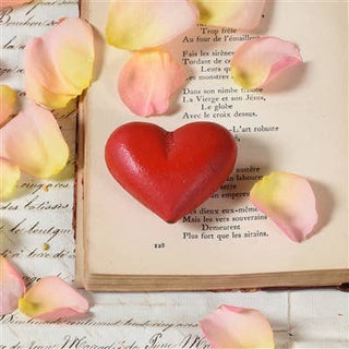 Cast Iron  Heart in Red