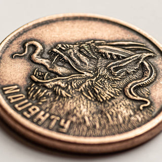 Naughty or Nice Copper Decision Maker Keepsake token