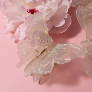 Lunar Moth Hair Claw with Crescent Moons