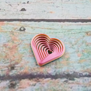 Valentine Heart Shaped Fractal Fidget Hexagon Decompression Fidget Toy