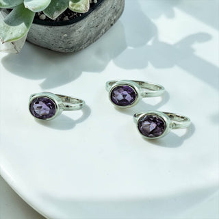Amethyst Ring in Sterling Silver