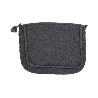 Soft Cotton Quilted Cosmetic Bag: Terracotta / 9"x7"