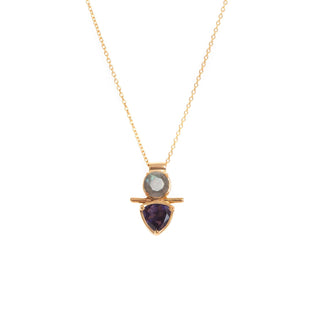 Classic Thistle Necklace: Labradorite
