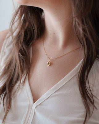 Pebble Necklace: Clear