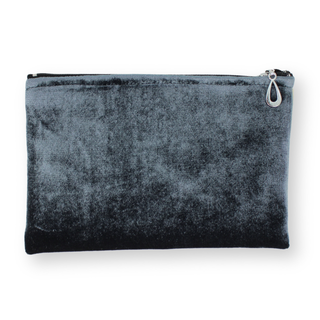 Silk Velvet Coin Purse: Hibiscus