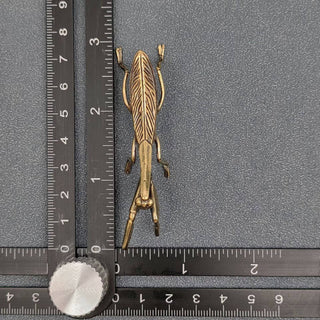 Vintage Brass Mantis Desktop Figurine
