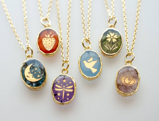 Symbol Stone Necklaces