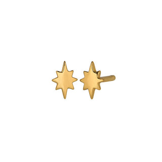 Starburst Stud Earrings - Gold