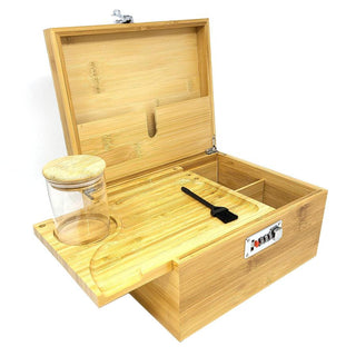 Large Wooden Stash Box w/ Lock