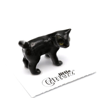 Onyx The Black Kitten - Porcelain Miniature