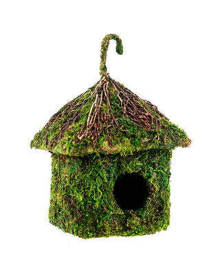 Shack Vined Roof Deco Birdhouse - Fresh Green