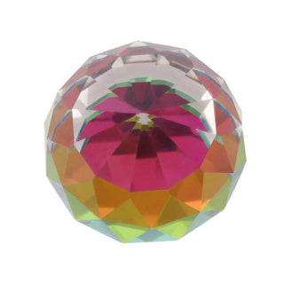 Faceted Rainbow Crystal Paperweight