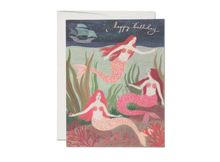 Happy Birthday Mermaids Card