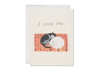 Cat Cuddles - Love Card