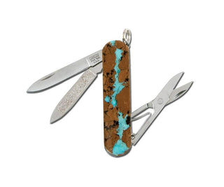 Santa Fe Stoneworks | Vein Turquoise Scissors Knife - Single