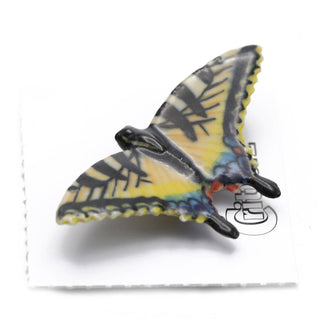 Tiger The Swallowtail Butterfly - Porcelain Miniature
