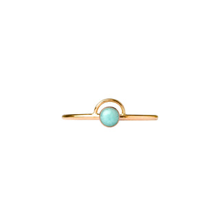 Mineral and Matter | Amazonite Arc Stacking Sun Ring