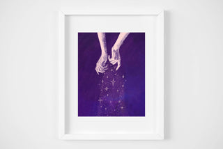 Mother of the Moon | Shimmery Stardust Art Print