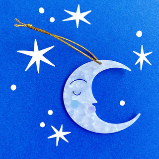 Lisa Junius | Crescent Moon Christmas Tree Decoration