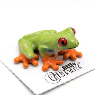 Clinger The Red-Eyed Frog - Porcelain Miniature