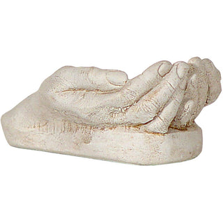 Cupped Hands Cement Decor