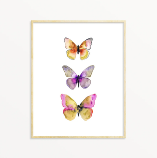 Snoogs & Wilde Art | Watercolor Butterflies #5 ~ Art Print