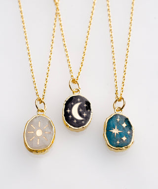 Celestial Gemstone Necklaces