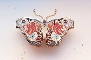 European Peacock Butterfly - Enamel Pin