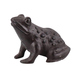 Brown Cast Iron Garden Frog