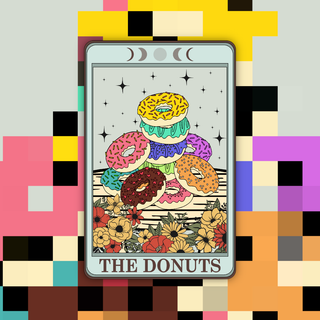 The Donuts Tarot Card - Sticker