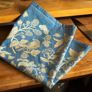 Mustard Beetle | Tea Towel: Berries